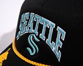 Kšiltovka Mitchell & Ness Nhl Gold Leaf Trucker Kraken Black