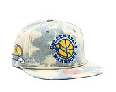 Kšiltovka Mitchell & Ness NBA Acid Wash Snapback HWC Warriors Blue