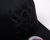 Kšiltovka Mitchell & Ness NHL Blk/Blk Logo Classic Red Ducks Black