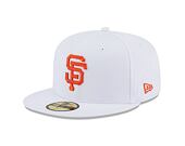 Kšiltovka New Era 59FIFTY MLB Team Side Patch San Francisco Giants White / Orange