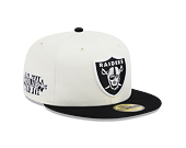 Kšiltovka New Era 59FIFTY NFL Championships Las Vegas Raiders White / Black