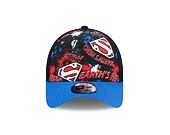 Dětská Kšiltovka New Era 9FORTY Kids A-Frame Trucker DC Print Superman Blue Azure / Black