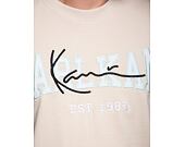 Triko Karl Kani College Signature Heavy Jersey Boxy Tee Off White