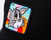 Kšiltovka Capslab Tom & Jerry - Sleepy Tom Black / Turqoise