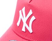 Dětská Kšiltovka New Era 9FORTY Kids A-Frame Trucker MLB League Essential New York Yankees Pink / Wh