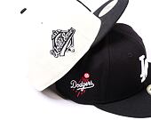 Kšiltovka New Era 59FIFTY MLB Team Side Patch Los Angeles Dodgers Black / White