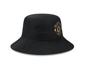 Klobouk New Era Black Gold Bucket Hat Manchester United FC Black