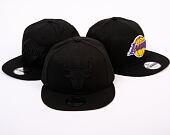 Kšiltovka New Era 9FIFTY NBA Black on Black Chicago Bulls - Black