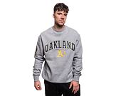 Mikina New Era MLB Large Logo Oversized Crewneck Oakland Athletics Cooperstown Heather Gray / Dark G