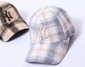 Dámská kšiltovka New Era 9FORTY Womens MLB Plaid New York Yankees Stone / Walnut
