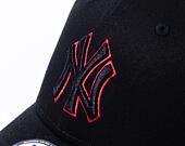 Kšiltovka New Era 9FORTY MLB Team Outline New York Yankees Black / Litmus Pink