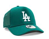 Kšiltovka New Era 9FORTY A-Frame Trucker MLB League Essential Los Angeles Dodgers Malachite / White