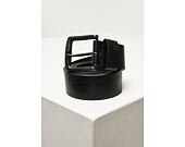Pásek Urban Classics Recycled Imitation Leather Belt - Black