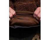 Mikina Karl Kani Metal Signature Teddy Os Hoodie brown