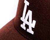 Kšiltovka New Era 9FORTY E-Frame MLB Melton Los Angeles Dodgers Dark Brown / White