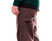 Kalhoty Karl Kani OG Washed Patchwork Carpenter Pants brown/taupe