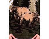 Fleecová Bunda Karl Kani Metal Signature Landscape Teddy Troyer olive/brown/blue