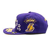 Kšiltovka Mitchell & Ness All Out Snapback NBA LOS ANGELES LAKERS Purple