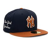 Kšiltovka New Era 59FIFTY MLB Boucle New York Yankees Navy / Caramel Brown / Stone