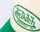 Kšiltovka Von Dutch Trucker Tampa - Trucker Foam - Polyester Foam - Cream/Green