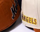 Kšiltovka New Era 59FIFTY MLB Boucle Anaheim Angels Stone / Caramel Brown / Pineapple