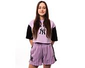 Dámské kraťasy New Era MLB Lifestyle Shorts New York Yankees - Pastel Lilac / Black