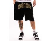 Kraťasy New Era Oversized Mesh Shorts - Black / Metallic Gold