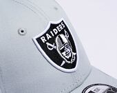 Kšiltovka New Era 9FORTY NFL Side Patch Las Vegas Raiders Grey / Black