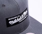 Kšiltovka Mitchell & Ness Box Logo High Crown Charcoal Grey