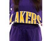 Dámské Triko New Era NBA Team Wordmark Crop Tee Los Angeles Lakers - Purple / Gold