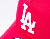 Dětská kšiltovka New Era 9FORTY Kids A-Frame Trucker MLB Los Angeles Dodgers - Blush Pink / White