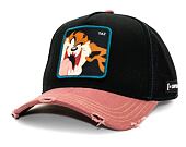 Kšiltovka Capslab - Trucker Looney Tunes Trucker Distressed Taz - Black / Sand / Red