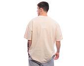 Triko New Era - Tech Flag Oversized Tee - Cream / Grey