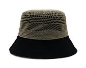 Klobouk Kangol - Double Mesh Lahinch - Warm Grey/Black