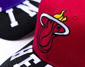 Kšiltovka Mitchell & Ness - Miami Heat - Underarch Pro Snapback - Red
