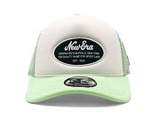 Kšiltovka New Era - Branded Oval Foam Patch 9FORTY Trucker - White / Green