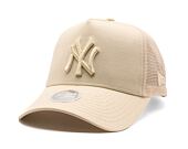 Dámská Kšiltovka New Era - MLB League Essential 9FORTY Trucker - NY Yankees - Cream