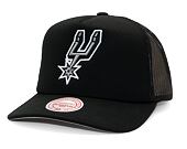 Kšiltovka Mitchell & Ness - San Antonio Spurs - Evergreen Trucker - Black