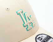 Kšiltovka New Era - MLB Team Outline 9FORTY - LA Dodgers - Cream / Teal