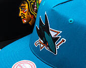 Kšiltovka Mitchell & Ness - NHL Tremor Trucker - San Jose Sharks - Teal
