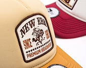 Kšiltovka New Era - Branded Graphic Patch 9FORTY Trucker - Stone / Yellow