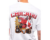 Triko Mitchell & Ness - NBA Rings Tee - Chicago Bulls - White