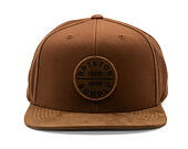 Kšiltovka Brixton - Oath Iii Snapback - Coffee/Coffee