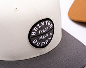 Kšiltovka Brixton - Oath Iii Snapback - Charcoal/Off White