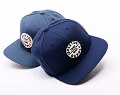 Kšiltovka Brixton - Oath Iii Snapback - Washed Navy/White/Black