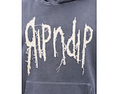 Mikina Rip N Dip - Insano Distressed Hoodie Charcoal Vintage Wash