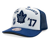 Kšiltovka Mitchell & Ness - Gridlock Trucker - Toronto Maple Leafs - White