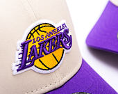 Dětská Kšiltovka New Era - NBA Color Block 9FORTY - LA Lakers - Stone / Purple