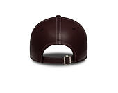 Dámská Kšiltovka New Era - MLB Contrast Stitch PU Leather 9FORTY - NY Yankees - Burgundy / White