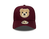 Dětská Kšiltovka New Era - Boucle Bear 9FORTY Trucker - Burgundy